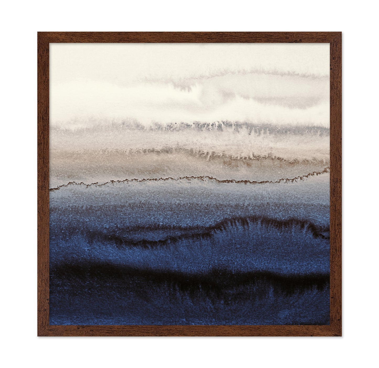 Deep Blue Watercolor Waves