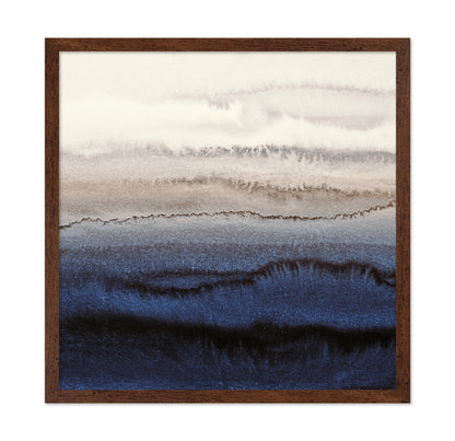 Deep Blue Watercolor Waves