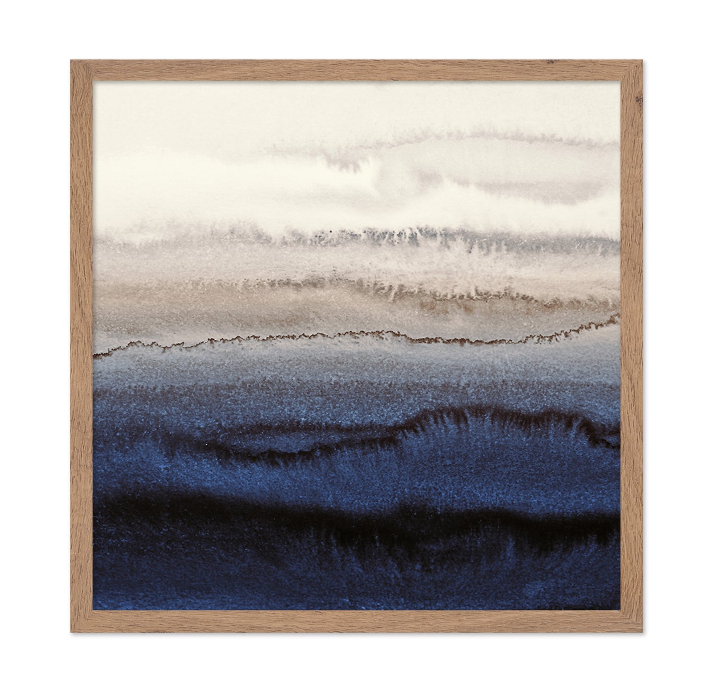 Deep Blue Watercolor Waves
