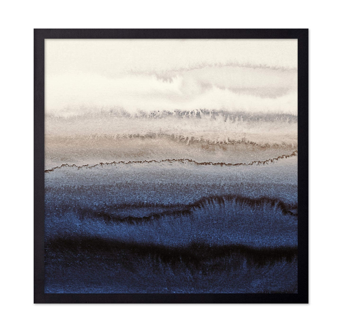 Deep Blue Watercolor Waves