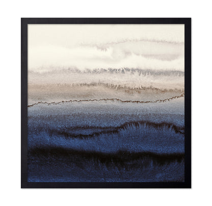 Deep Blue Watercolor Waves