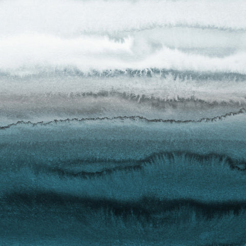 Teal Watercolor Waves