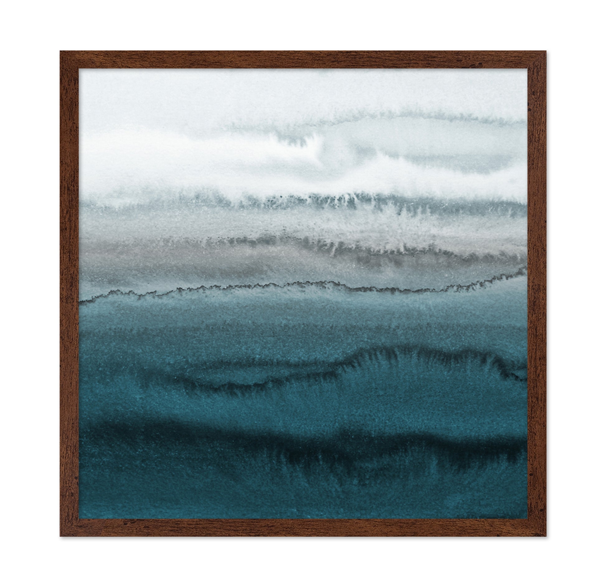 Teal Watercolor Waves