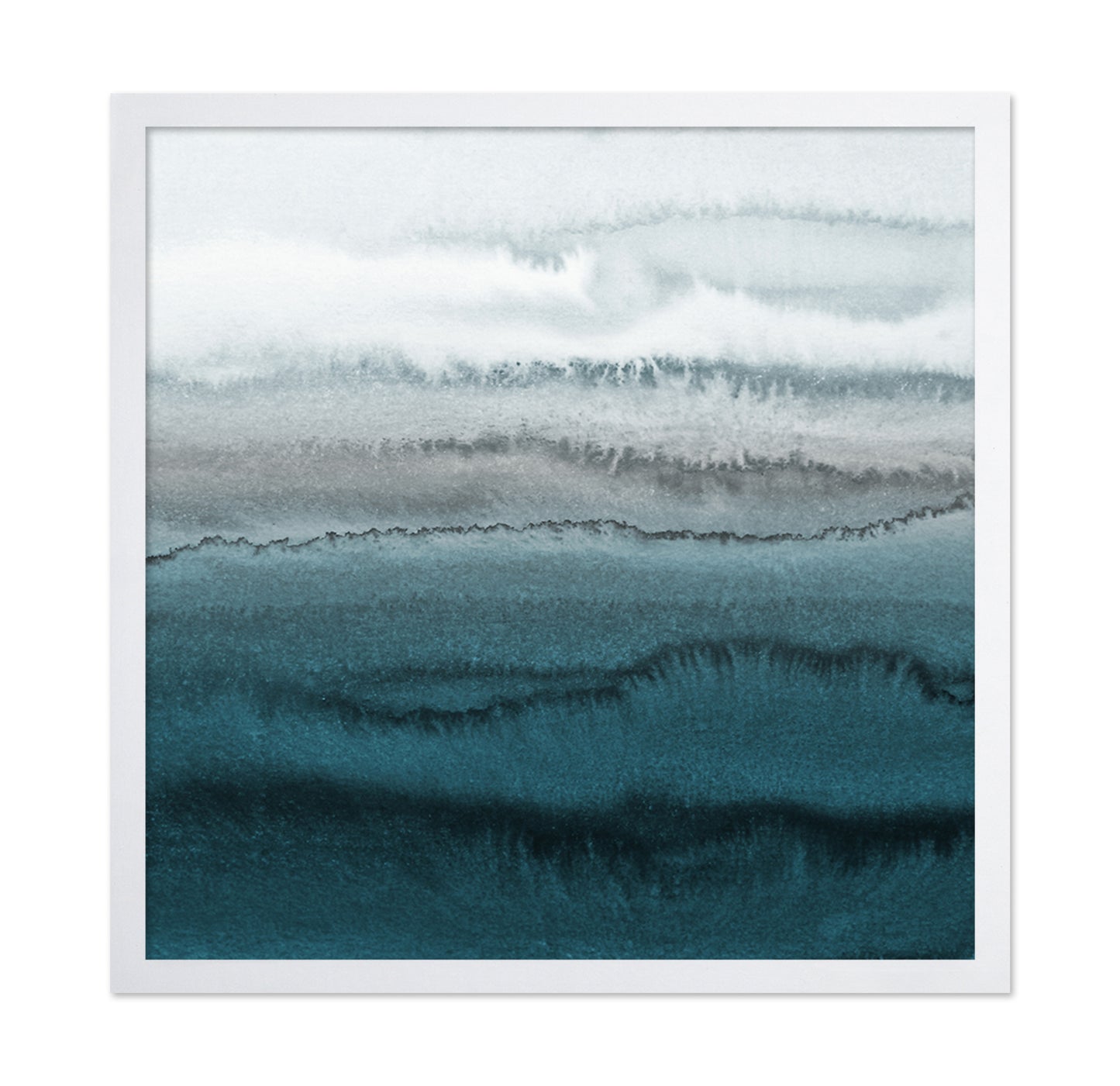 Teal Watercolor Waves