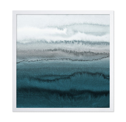Teal Watercolor Waves