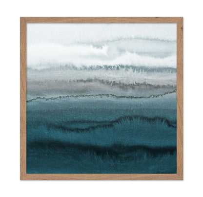 Teal Watercolor Waves