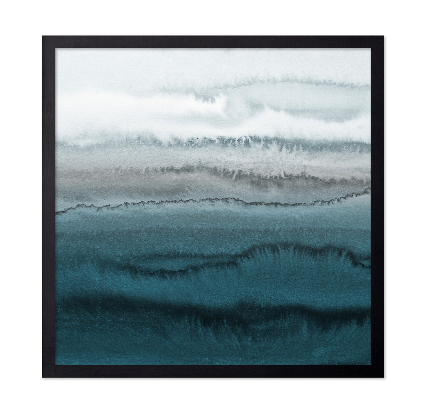 Teal Watercolor Waves