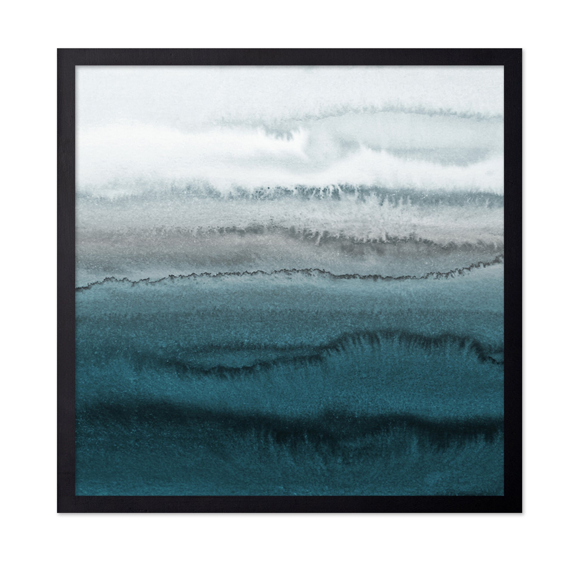 Teal Watercolor Waves
