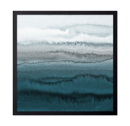 Teal Watercolor Waves