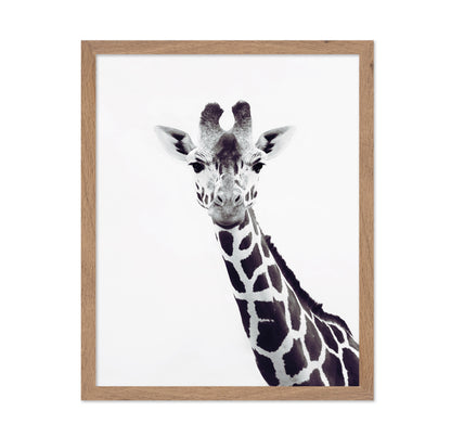 Minimal Giraffe Portrait No2