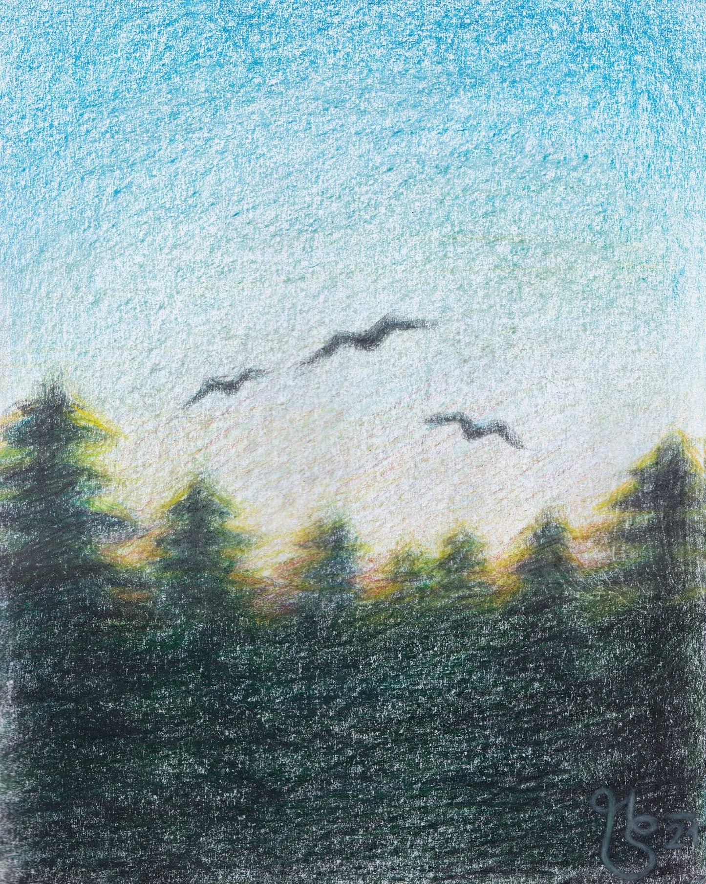 Flight At Dusk