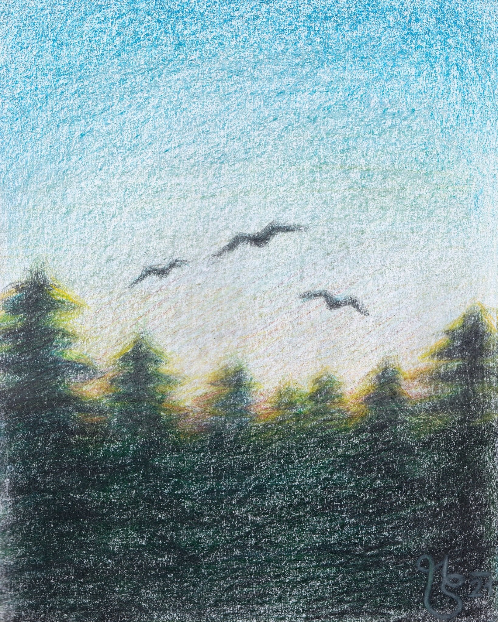 Flight At Dusk