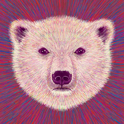 Neon Polar Bear