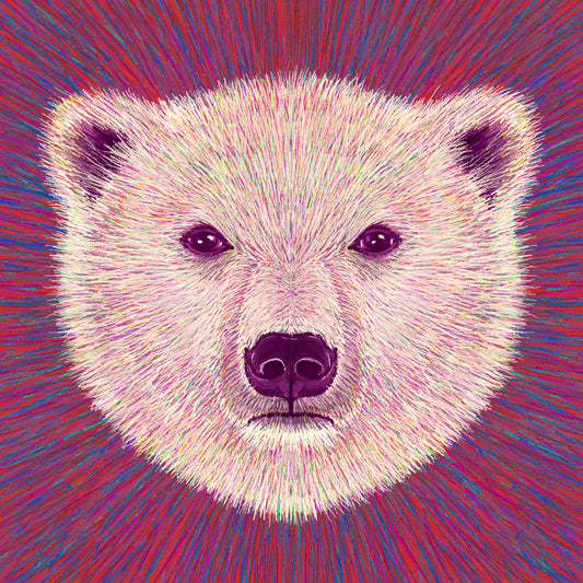 Neon Polar Bear