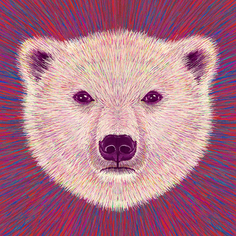 Neon Polar Bear