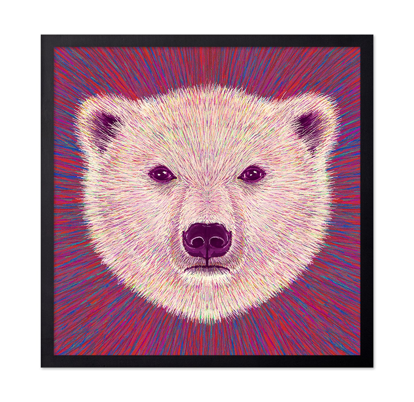 Neon Polar Bear