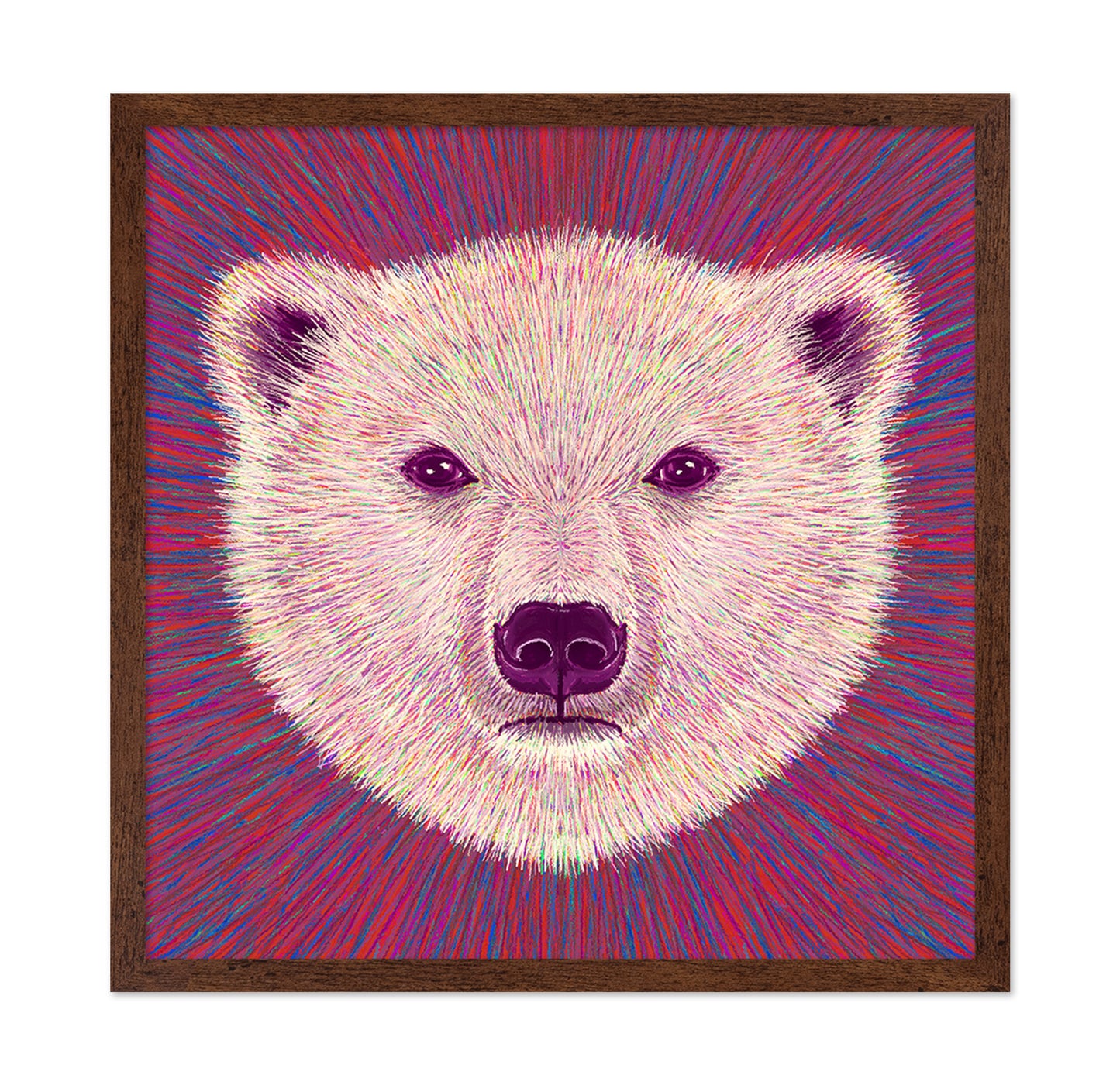 Neon Polar Bear