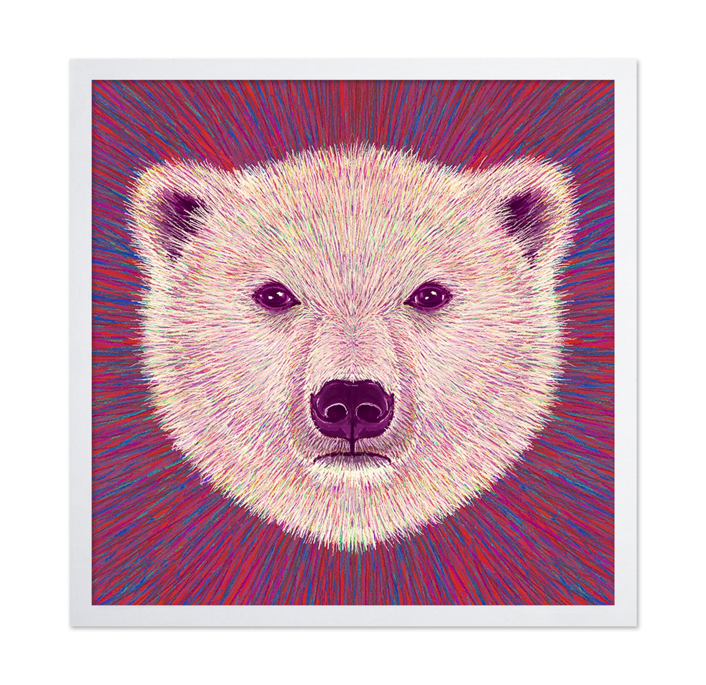Neon Polar Bear