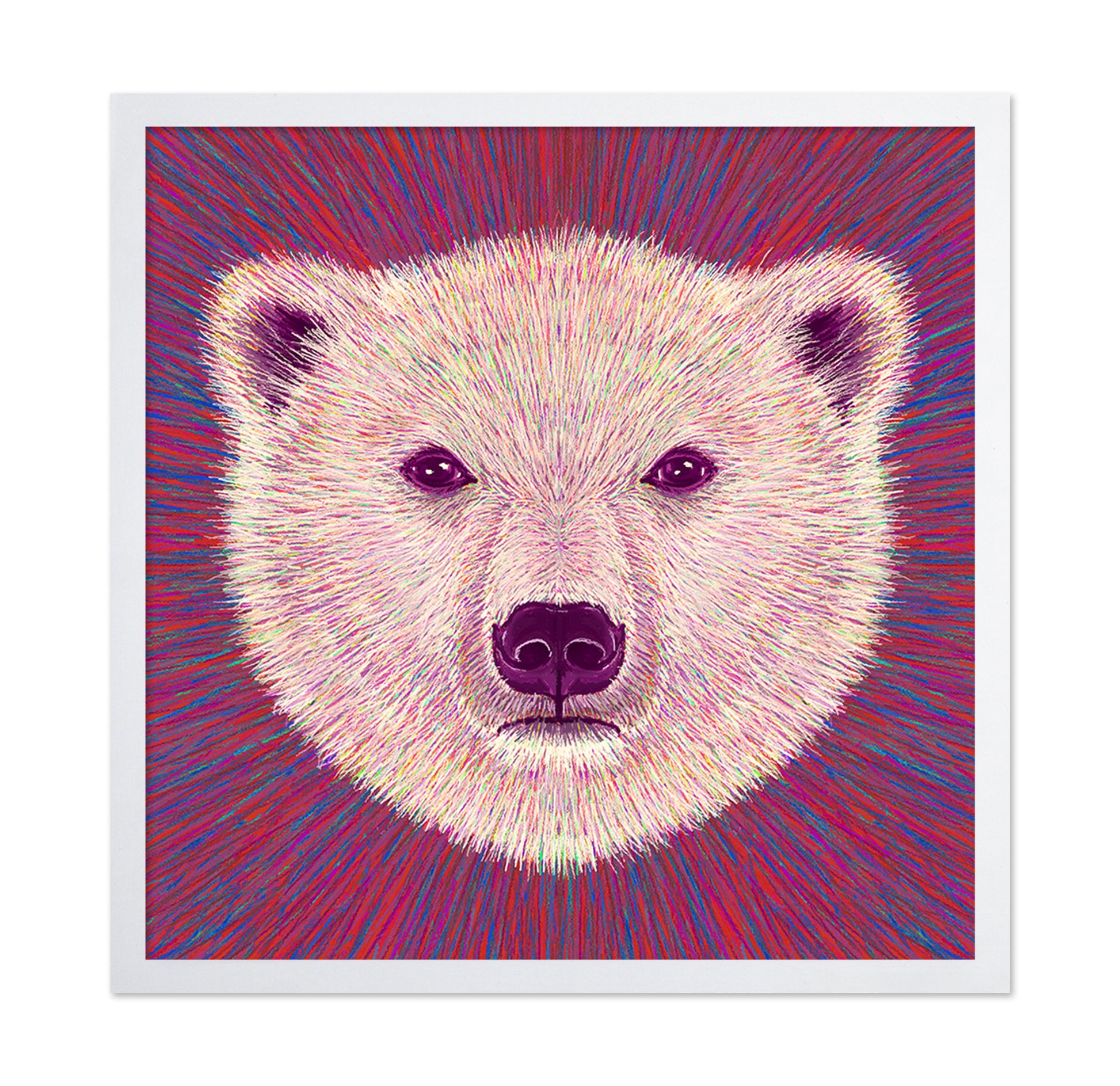 Neon Polar Bear