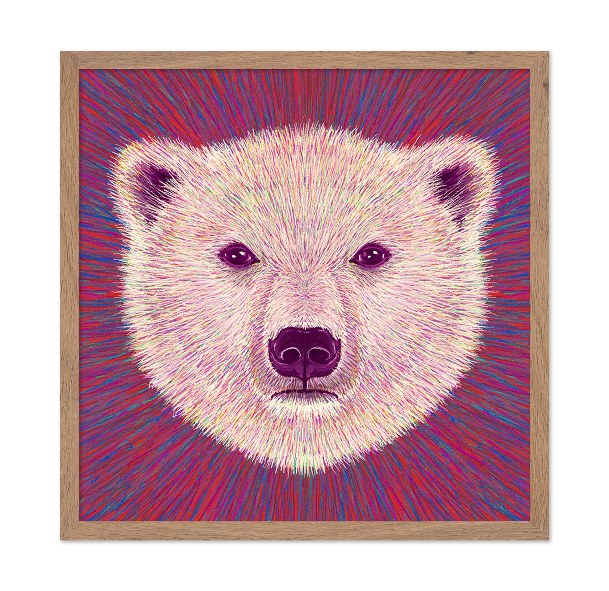 Neon Polar Bear