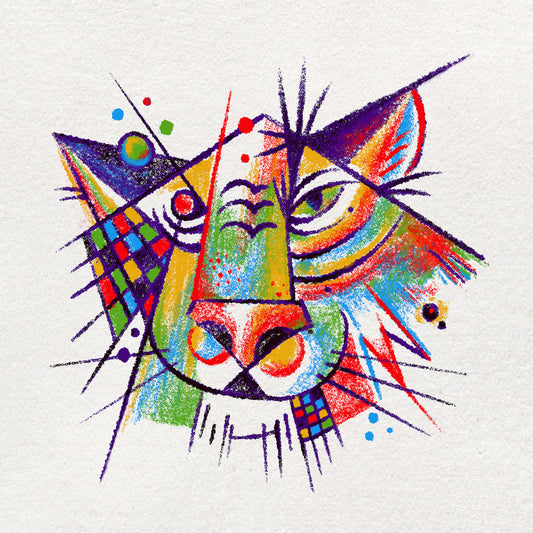 Abstract Tiger Face