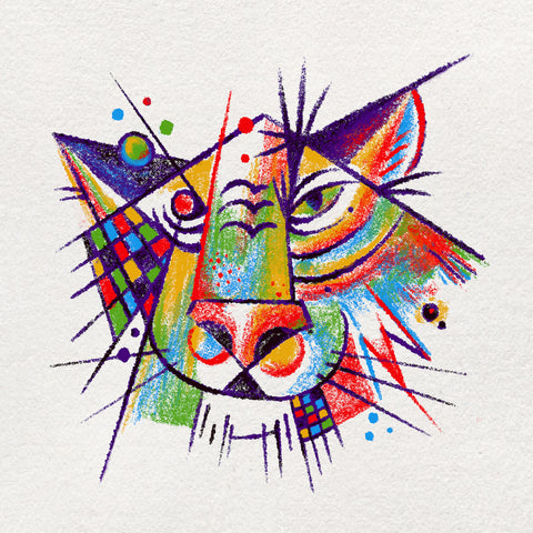 Abstract Tiger Face