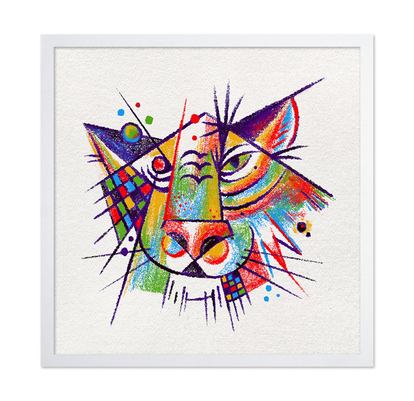 Abstract Tiger Face