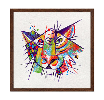 Abstract Tiger Face