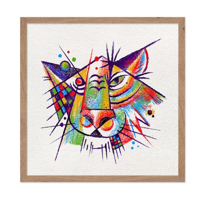 Abstract Tiger Face