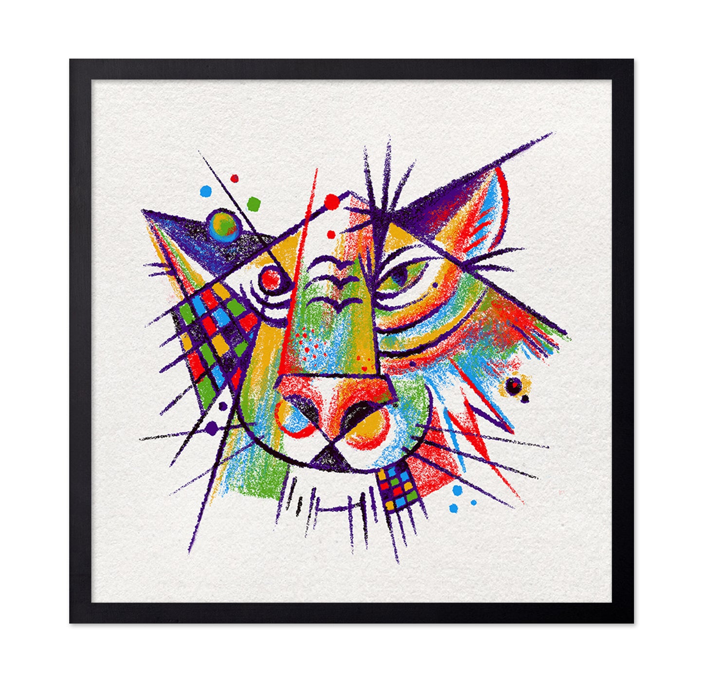 Abstract Tiger Face