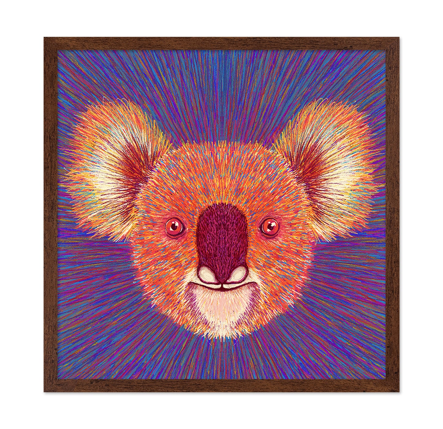 Psychedelic Koala Face
