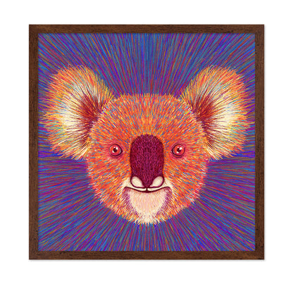 Psychedelic Koala Face