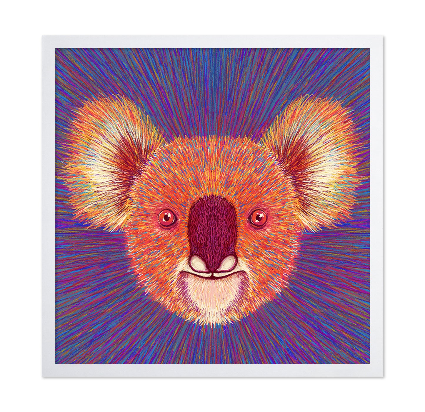 Psychedelic Koala Face