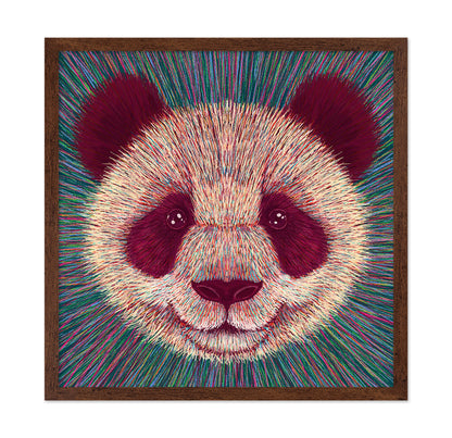 Psychedelic Panda Face