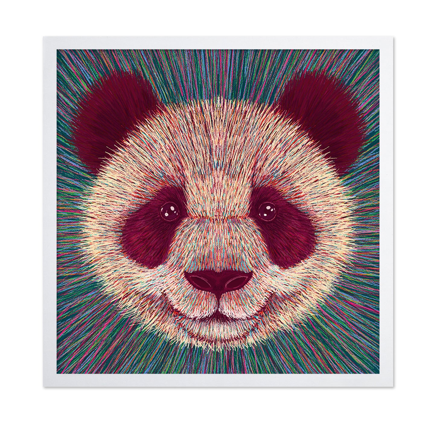Psychedelic Panda Face