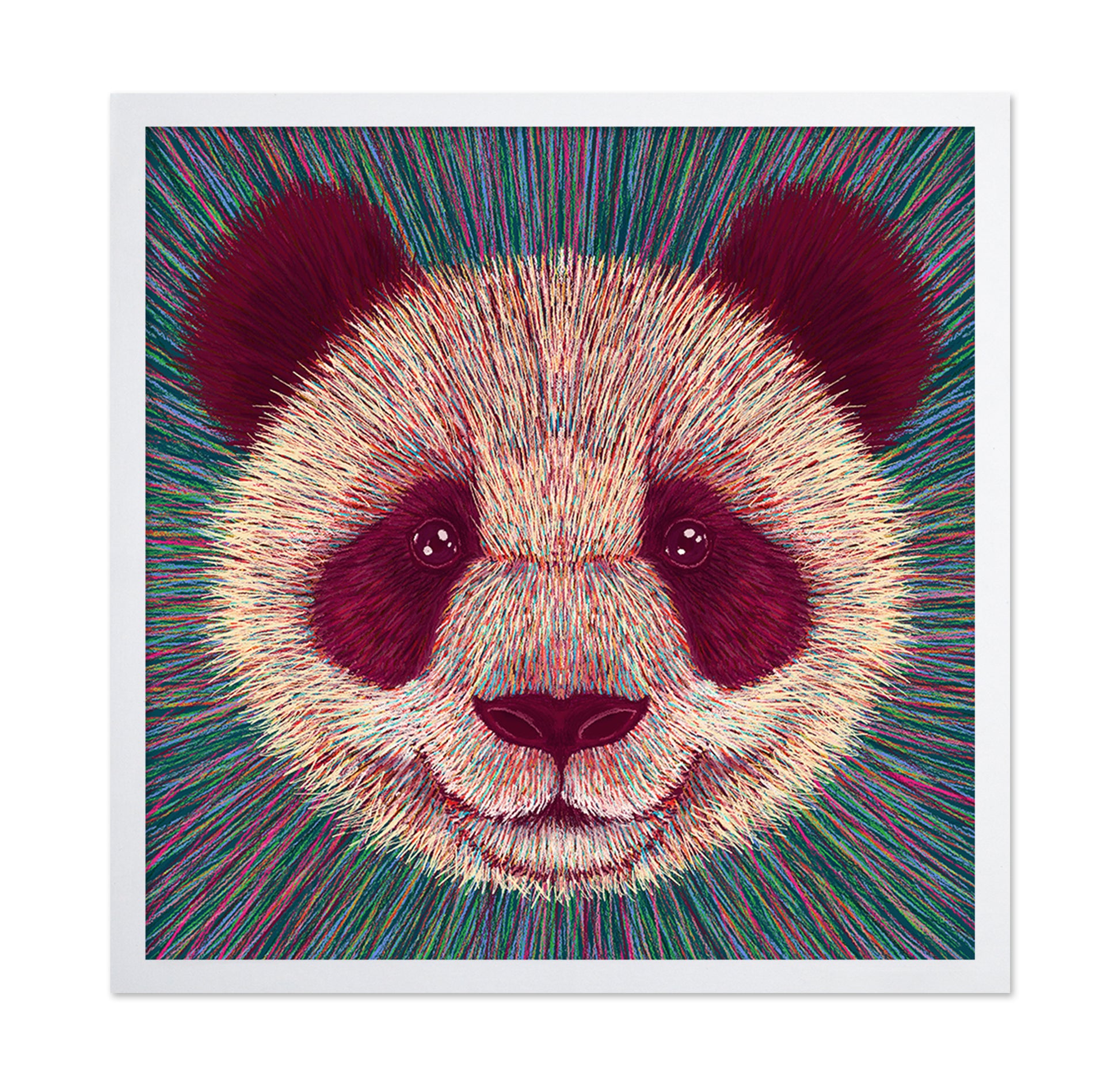 Psychedelic Panda Face