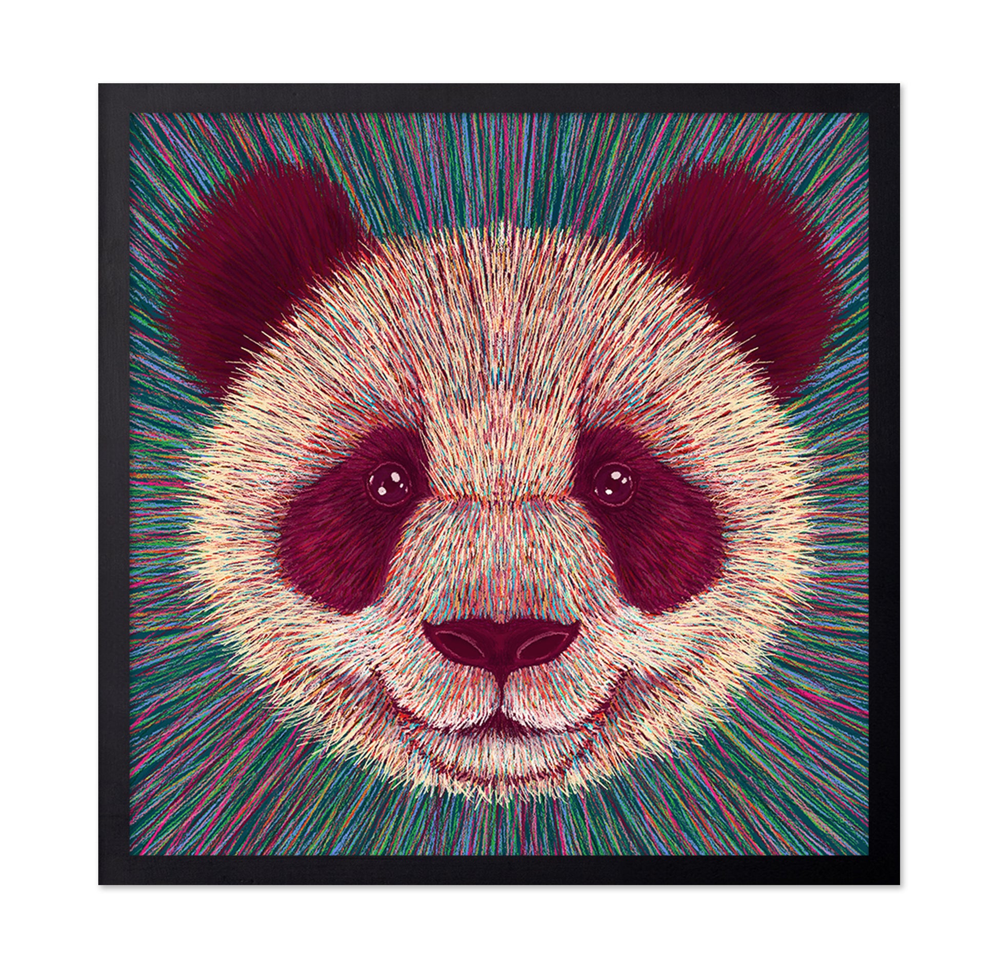 Psychedelic Panda Face