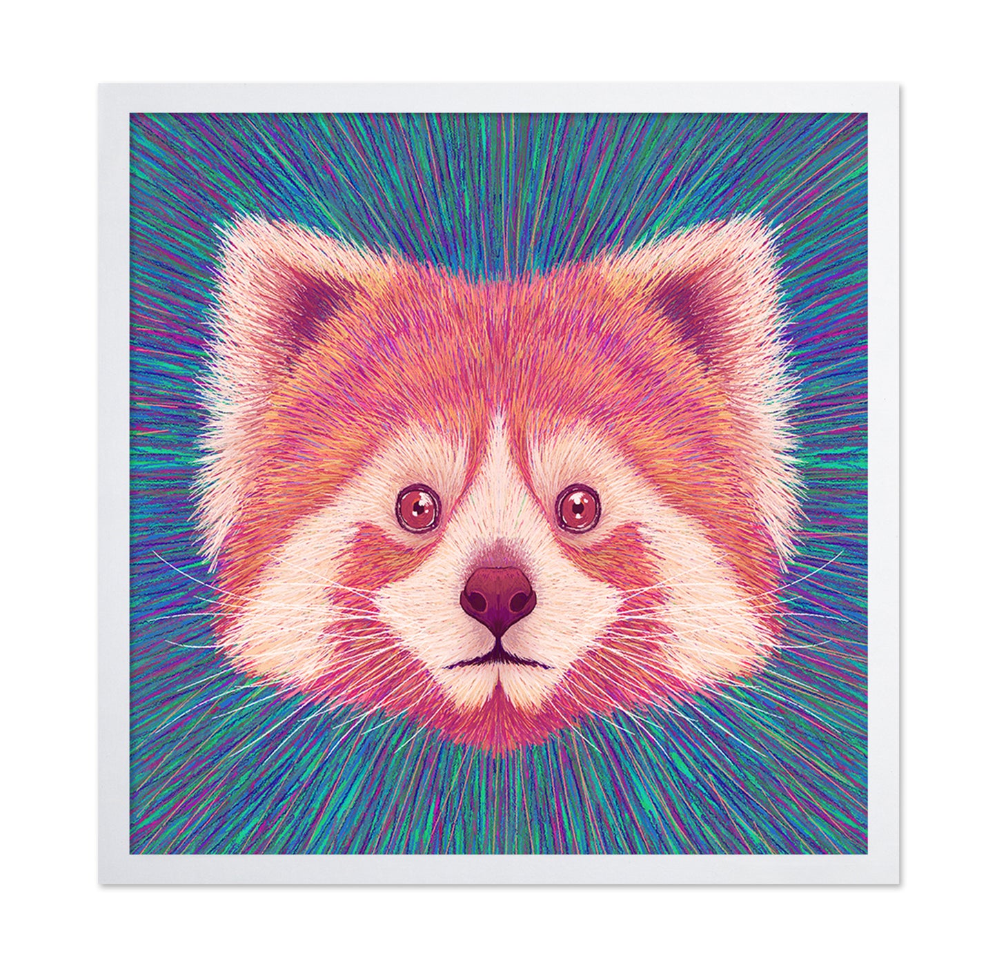 Psychedelic Red Panda