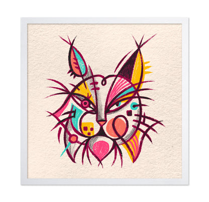 Abstract Lynx Face