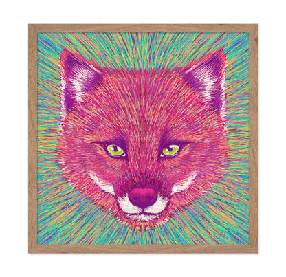 Neon Fox Face
