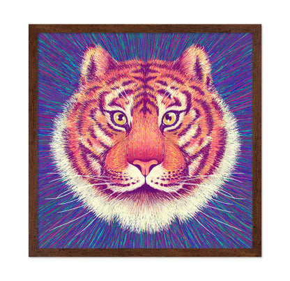 Neon Tiger Face