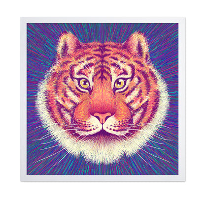 Neon Tiger Face