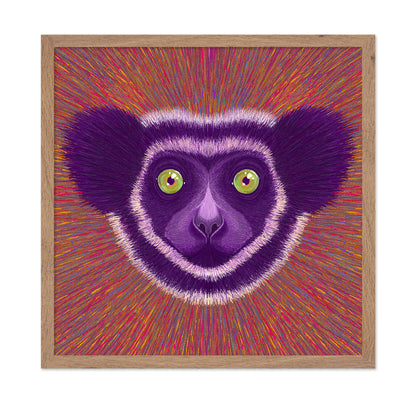 Neon Lemur Face