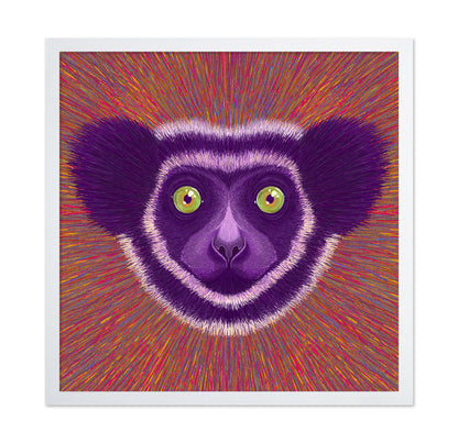 Neon Lemur Face