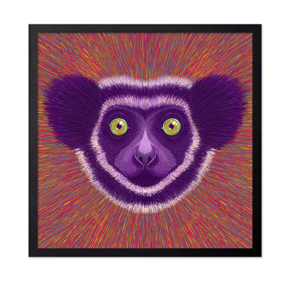 Neon Lemur Face