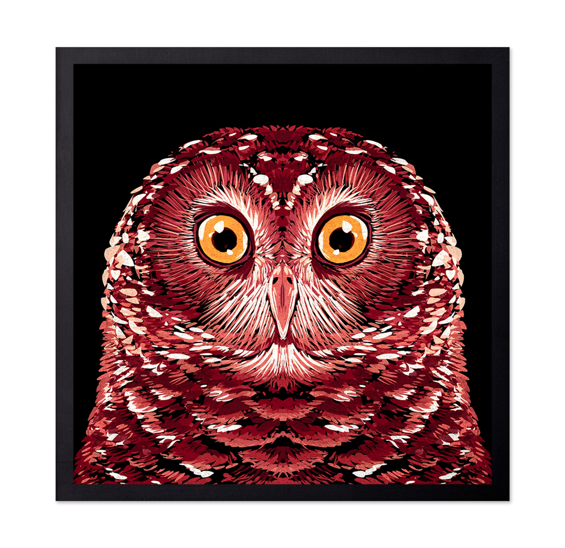 Red Owl Portrait