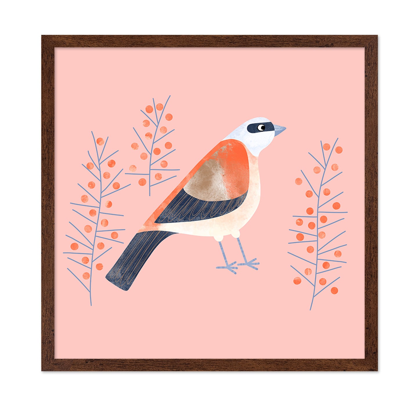 Berry Perch Bird