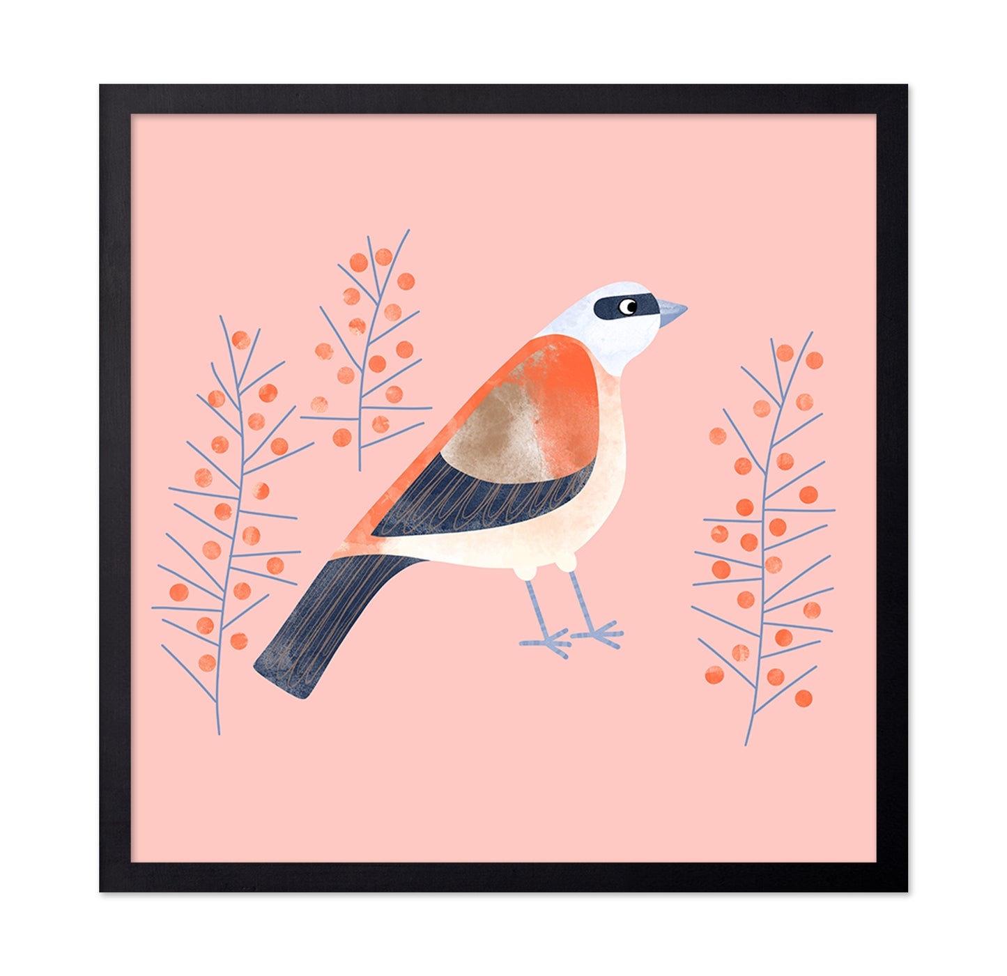 Berry Perch Bird