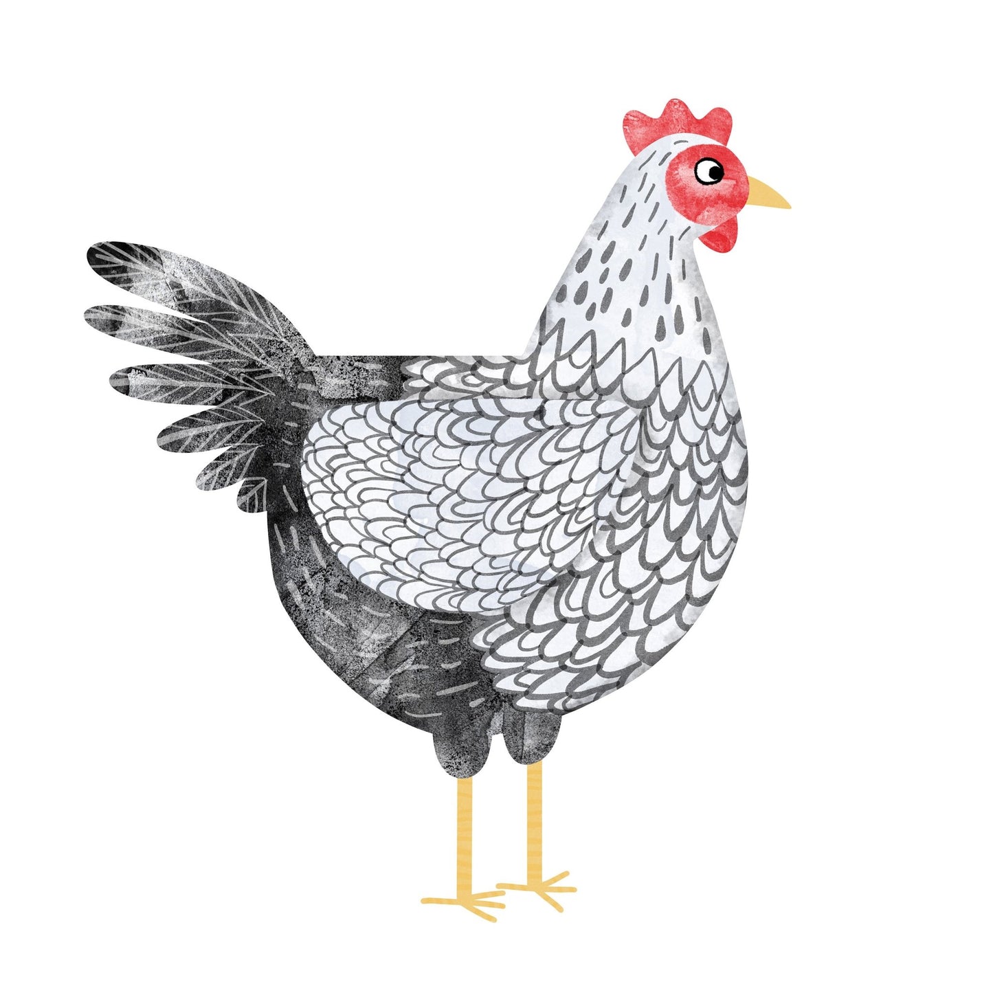 Elegant Hen Illustration