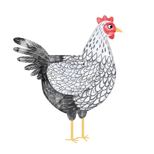 Elegant Hen Illustration